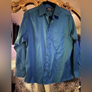 Men's Teal Dress Shirt